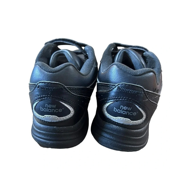 New Balance 577 Black Leather Hook and Loop Comfort Walking shoes size 9 - Picture 6 of 10